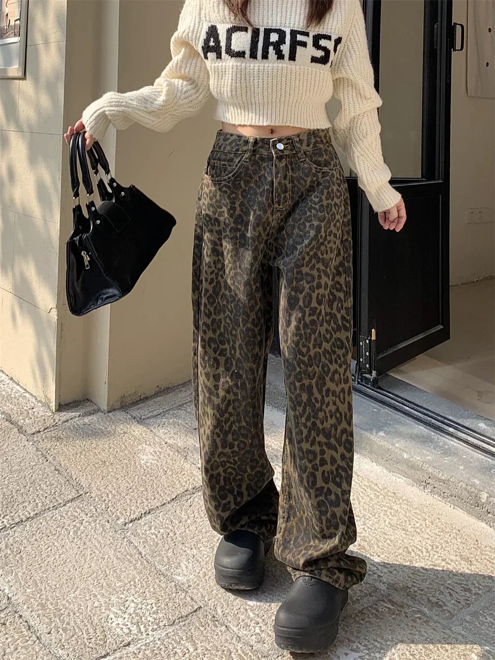 Valenzora | Modische Leoparden-Jeans für Damen
