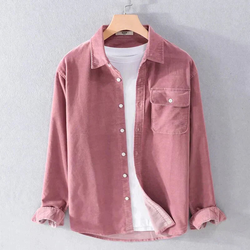 Valenzora | Langärmeliges Overshirt aus weichem Denim