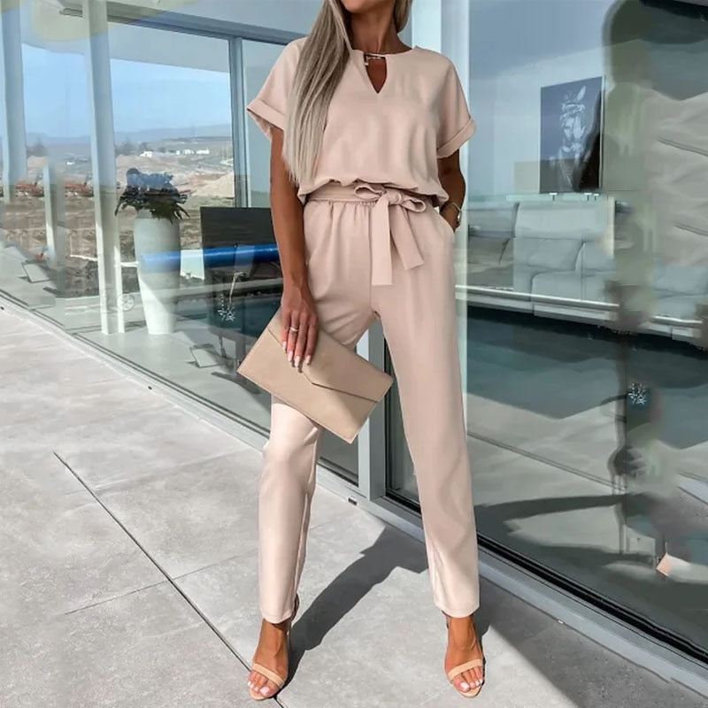 Valenzora | Short-sleeved jumpsuit | Comfortable and trendy look