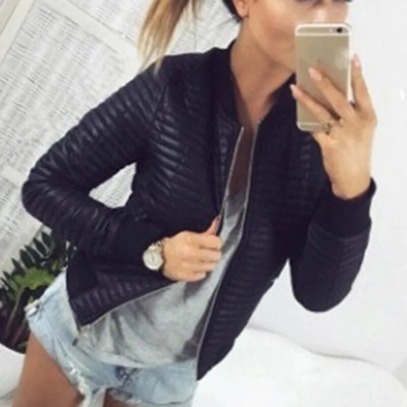 Valenzora Women's Quilted Pilot Short Coat