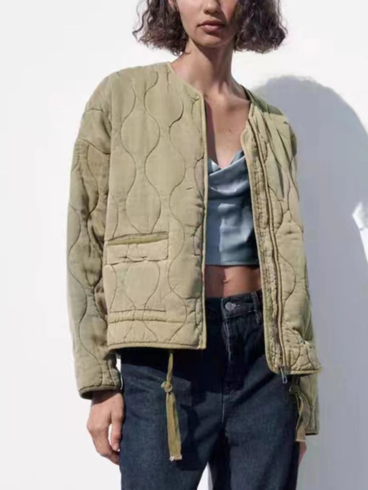 Valenzora | Oversized Vintage Padded Women's Jacket