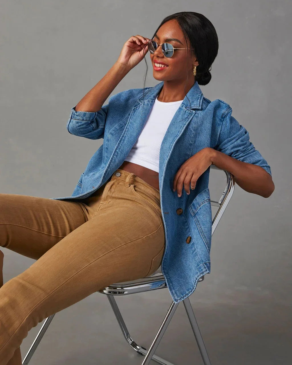 Valenzora | Stylischer Jeansblazer