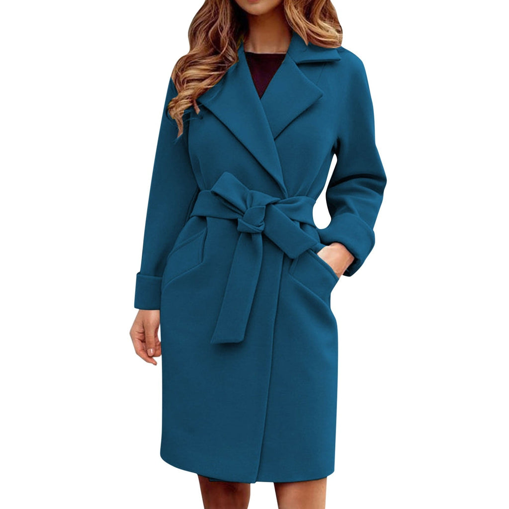 Valenzora - Elegant coat with tie belt