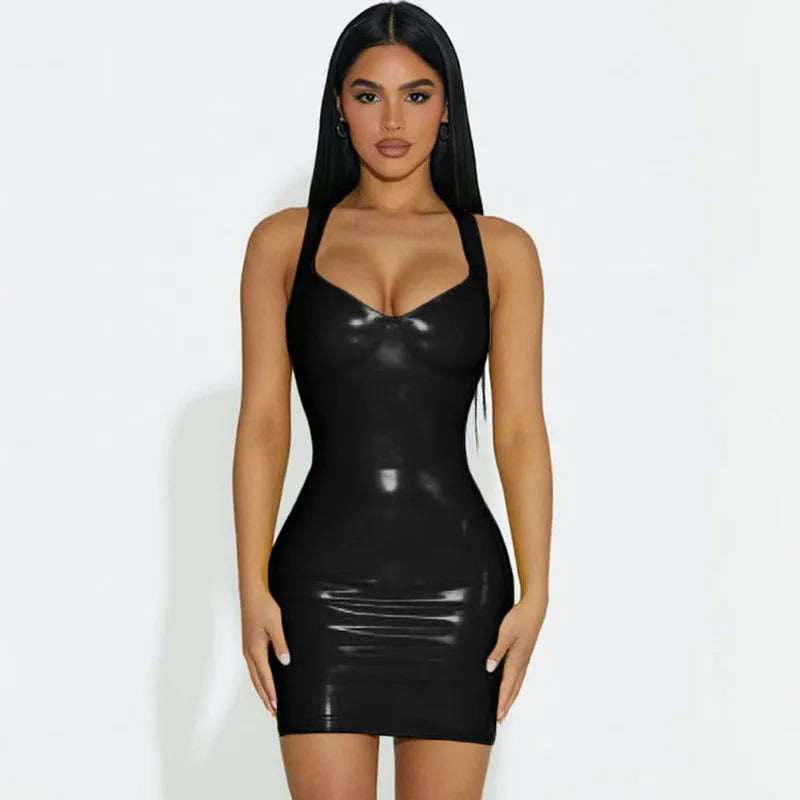 Valenzora | Latexkleid mit verstellbaren Trägern
