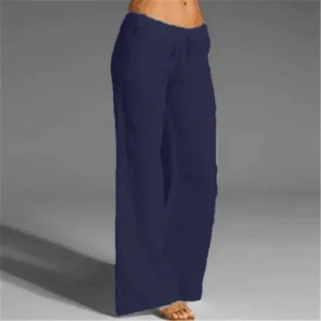 Valenzora | White linen trousers