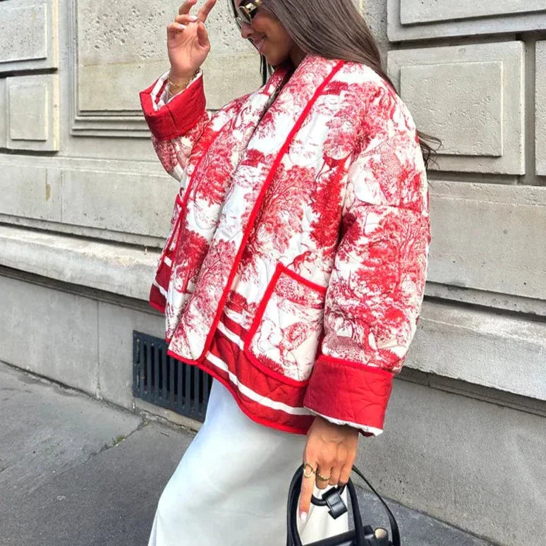 Valenzora | Elegant printed jacket for women