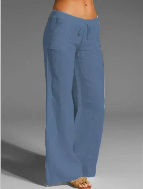 Valenzora | White linen trousers
