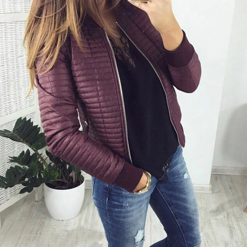 Valenzora Women's Quilted Pilot Short Coat