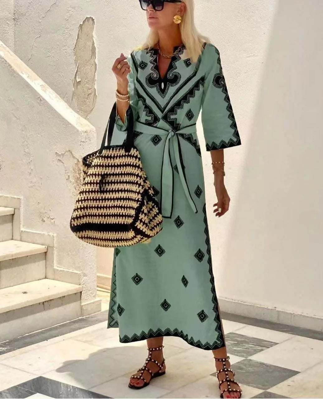 Valenzora | Leinenkleid im Vintage-Stil