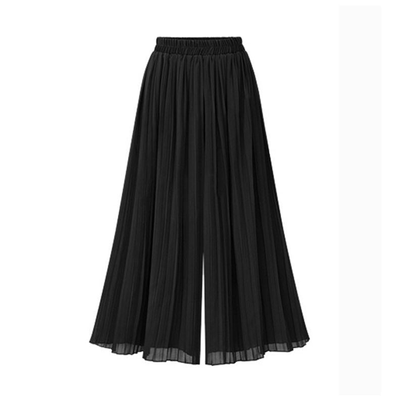 Valenzora | Damen-Hose mit weitem Bein und Netz-Detail