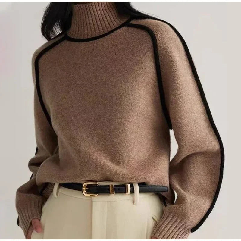 Valenzora | Warm women's turtleneck sweater || winter