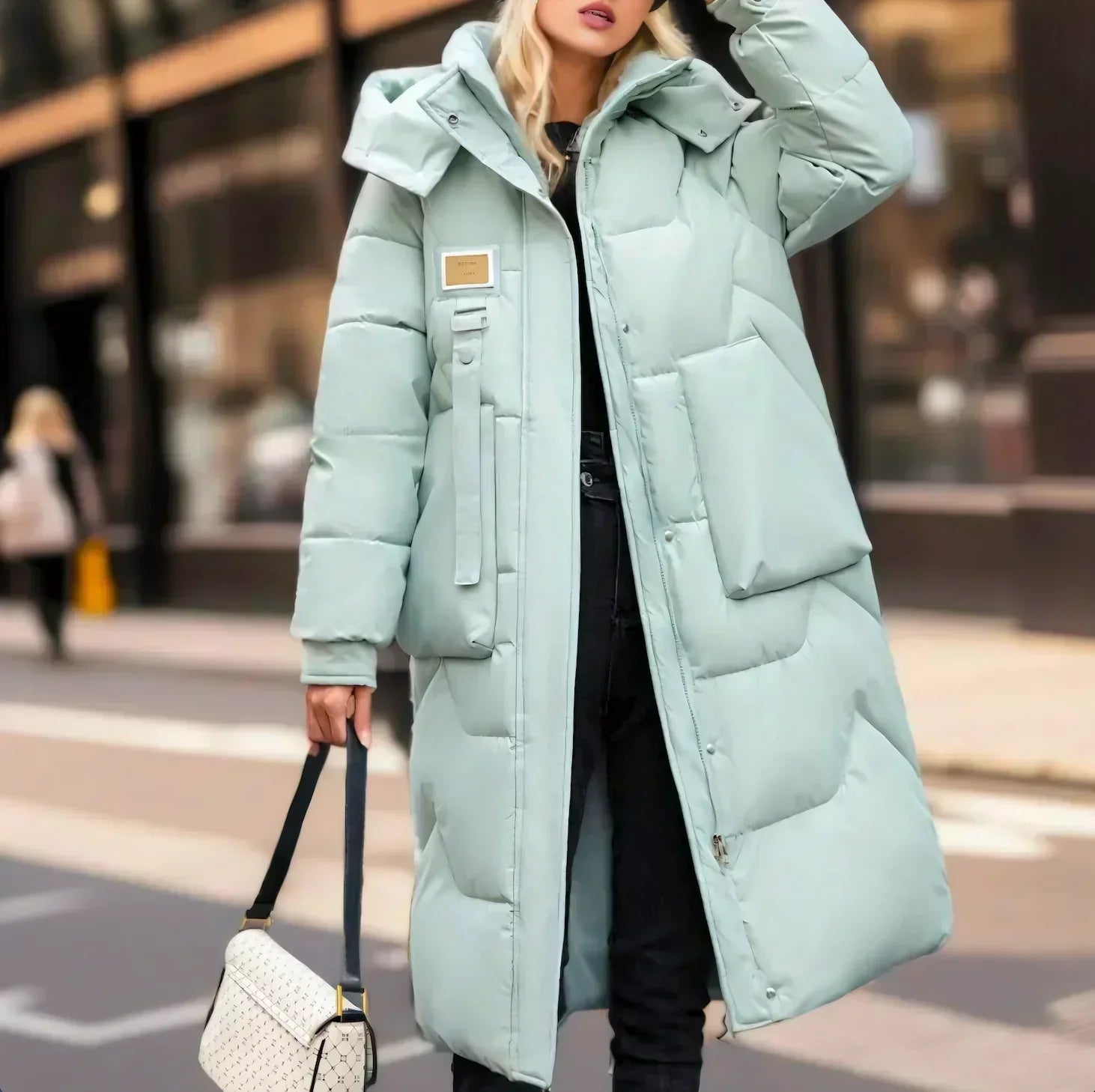 Valenzora | Elegant, Long, Waterproof Puffer Jacket