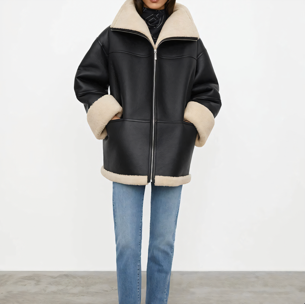 Valenzora | Luxury winter jacket with fur lining