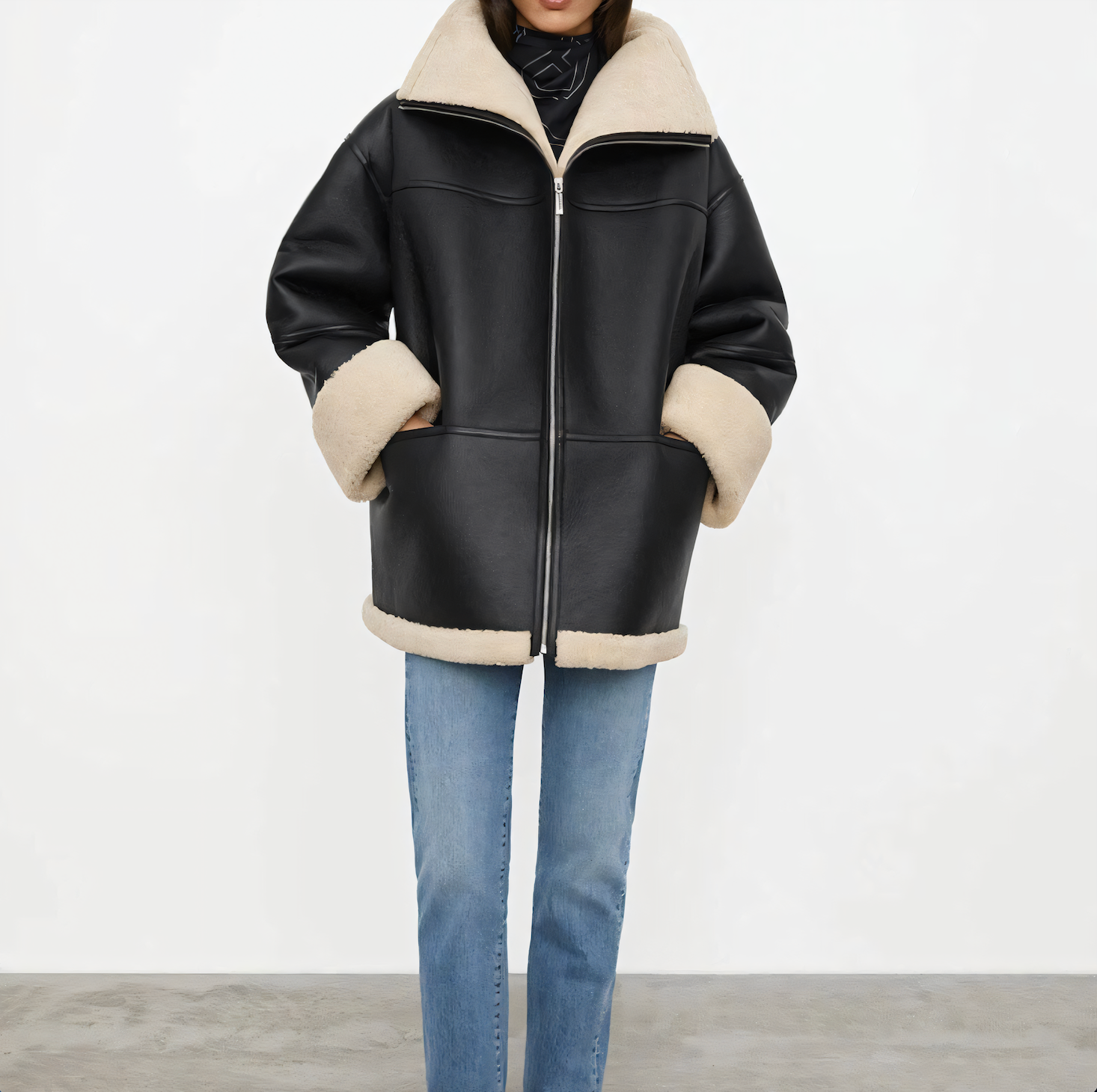 Valenzora | Luxury winter jacket with fur lining