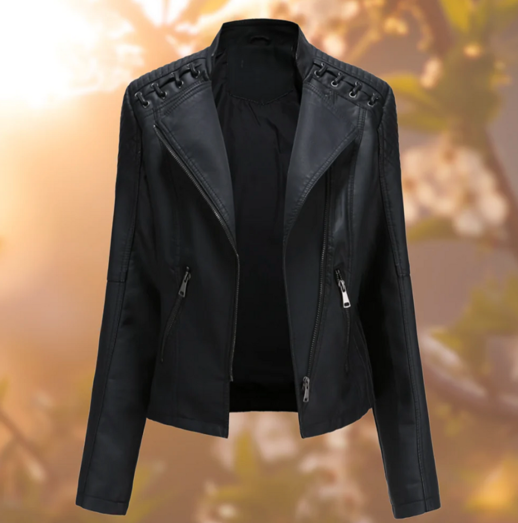 Valenzora | Classic leather jacket for women