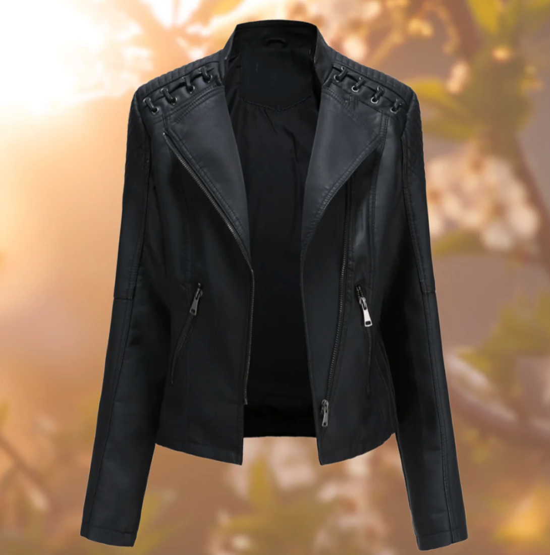Valenzora | Classic leather jacket for women