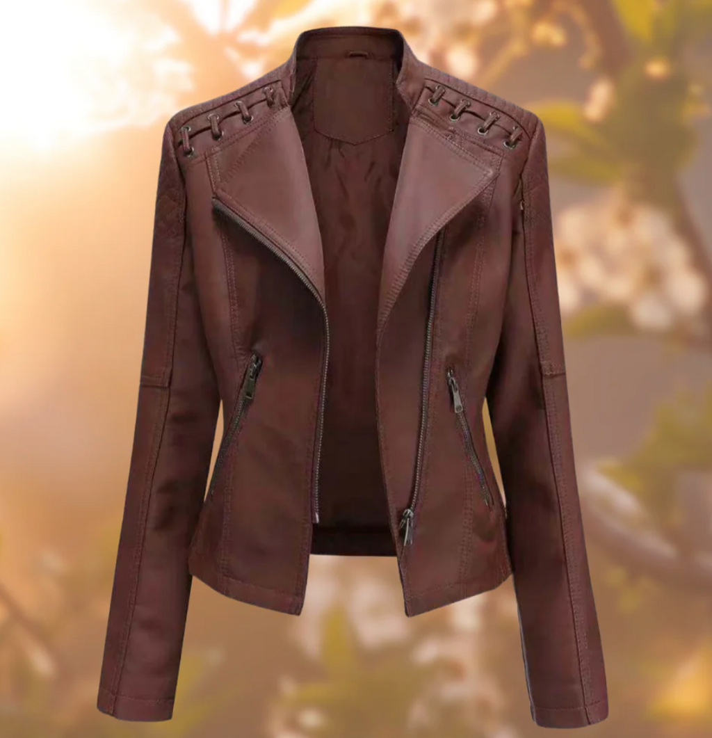 Valenzora | Classic leather jacket for women