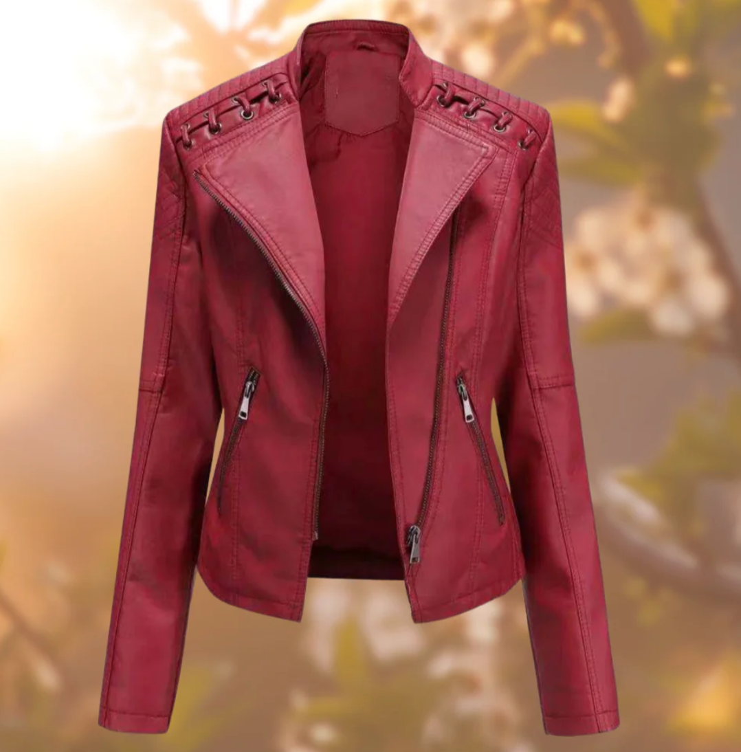 Valenzora | Classic leather jacket for women