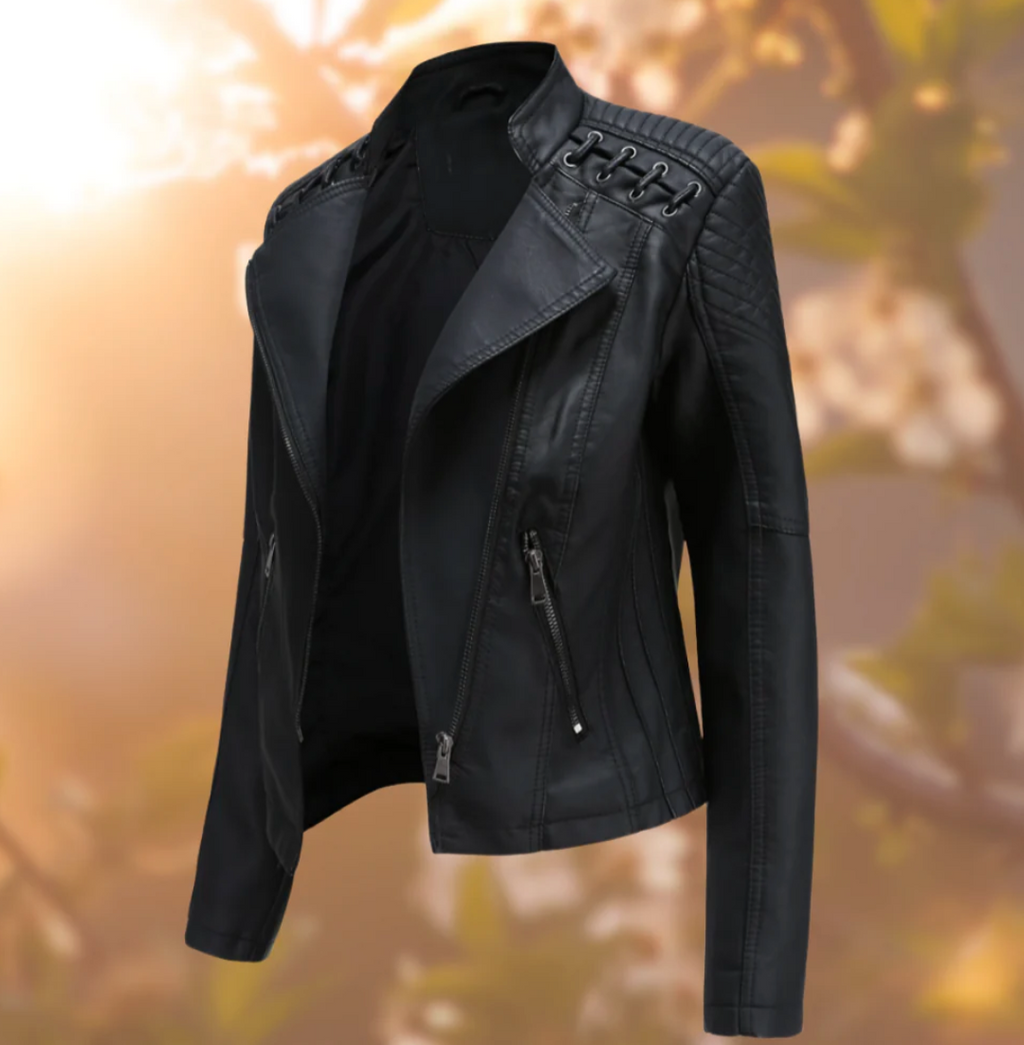 Valenzora | Classic leather jacket for women
