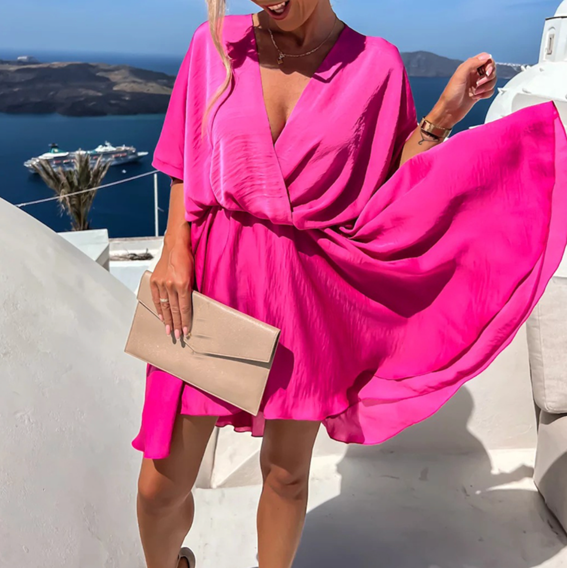 Valenzora | Anmutiges Kleid mit zarten Falten