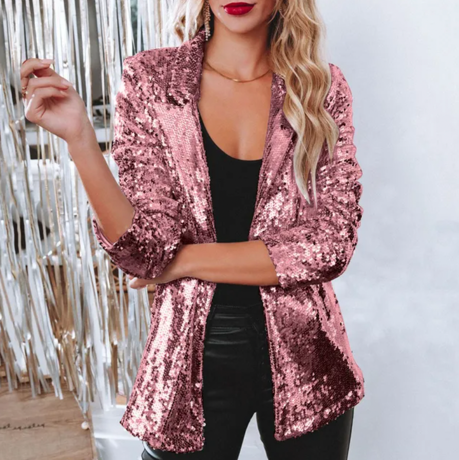 Valenzora | Stylish Winter Chic Glitter Blazers for Women