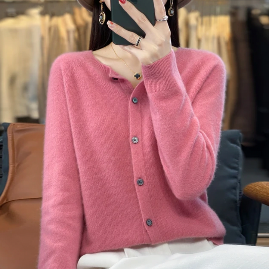 Valenzora | Klassischer Wollcardigan
