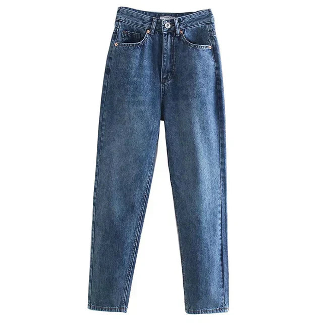 Valenzora | High-Waist Straight-Leg Jeans