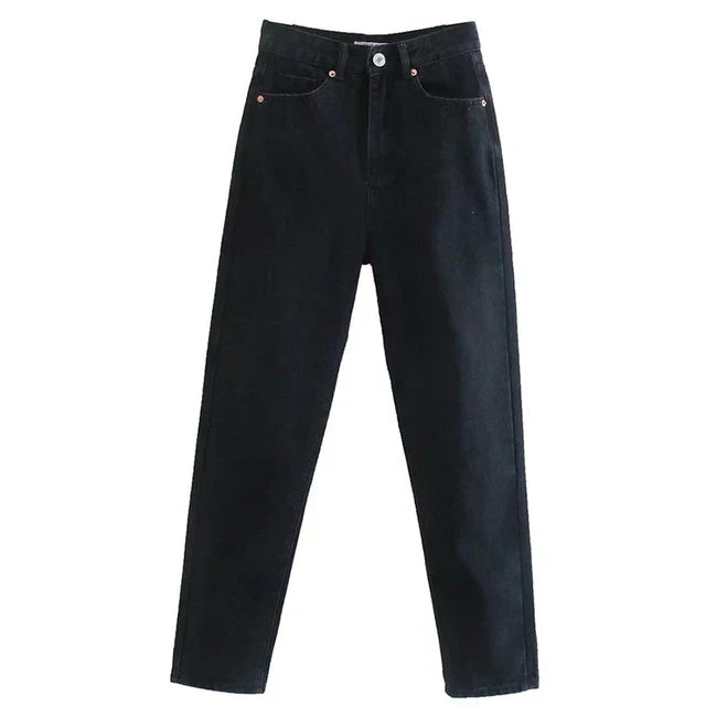 Valenzora | High-Waist Straight-Leg Jeans