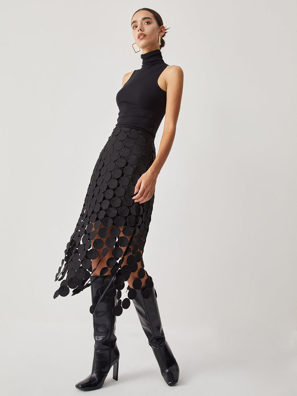 Valenzora | Eleganter, figurbetonter Midirock mit hoher Taille