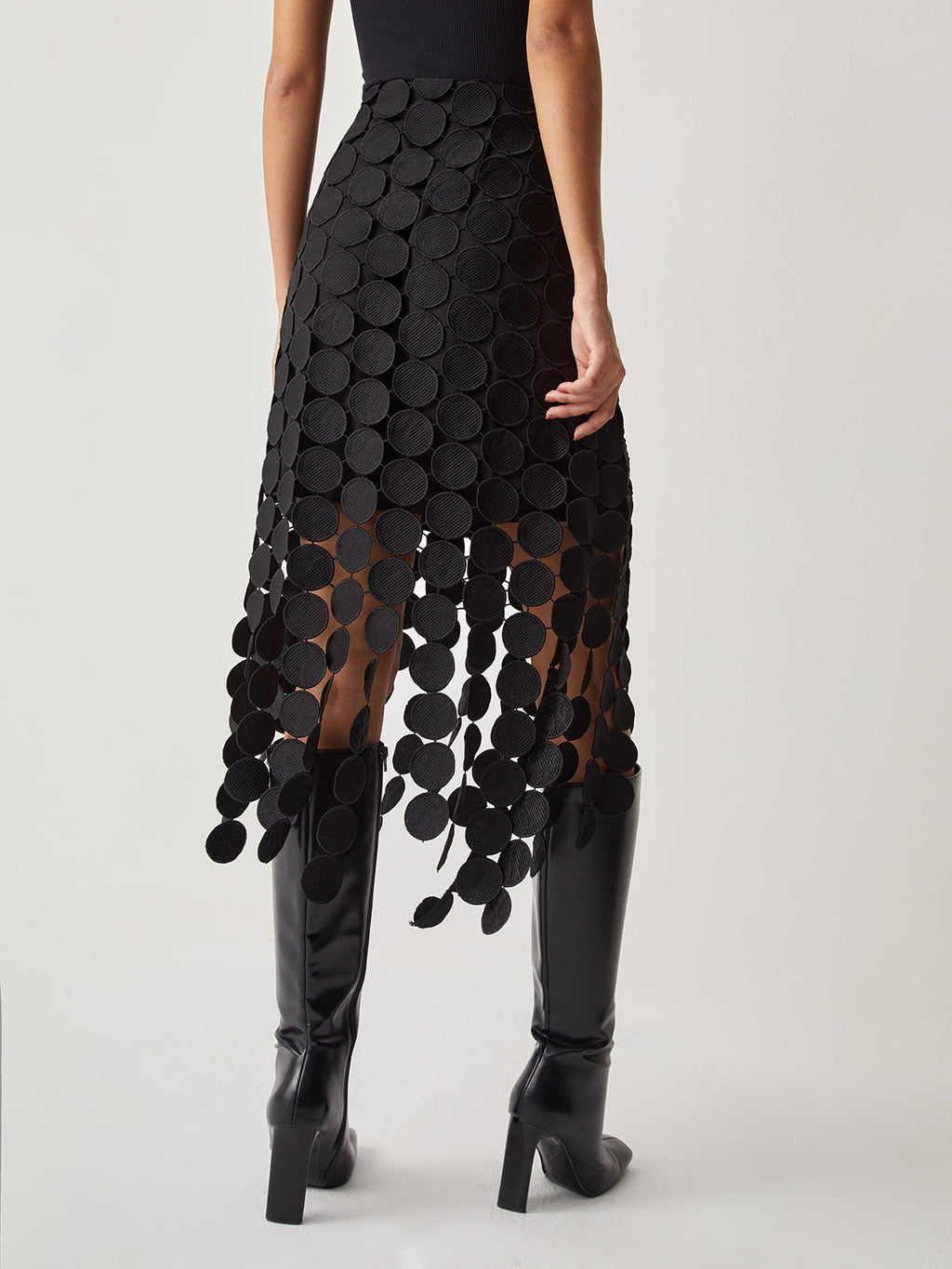Valenzora | Eleganter, figurbetonter Midirock mit hoher Taille