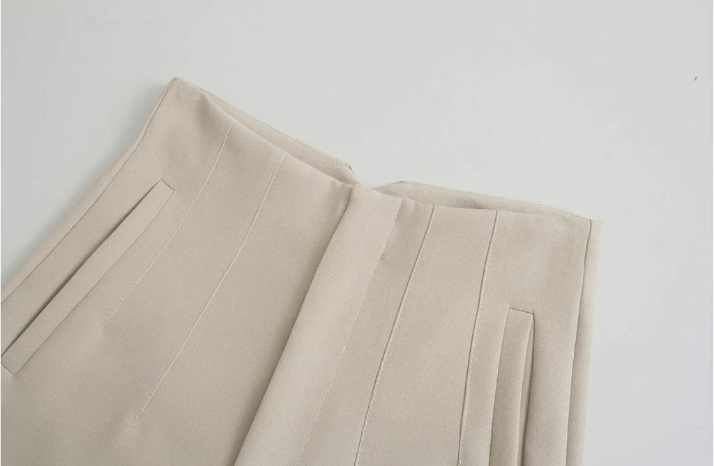 Hohe Taille - Legere Stoffhose