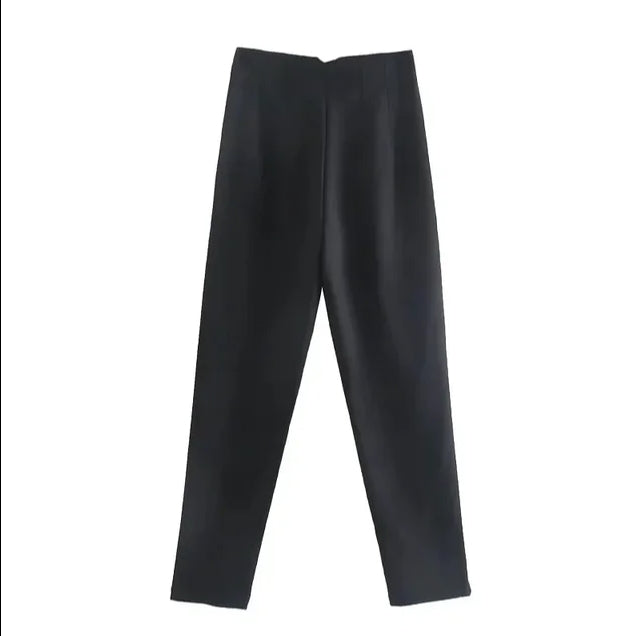 Hohe Taille - Legere Stoffhose