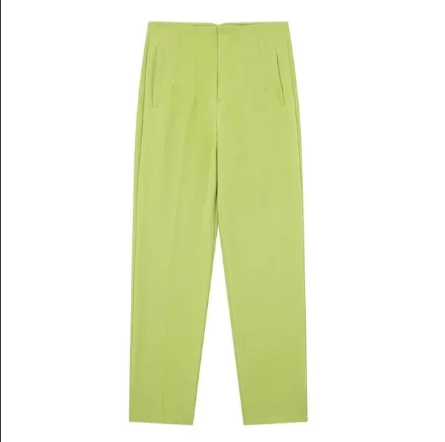 Hohe Taille - Legere Stoffhose