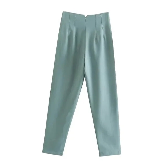 Hohe Taille - Legere Stoffhose