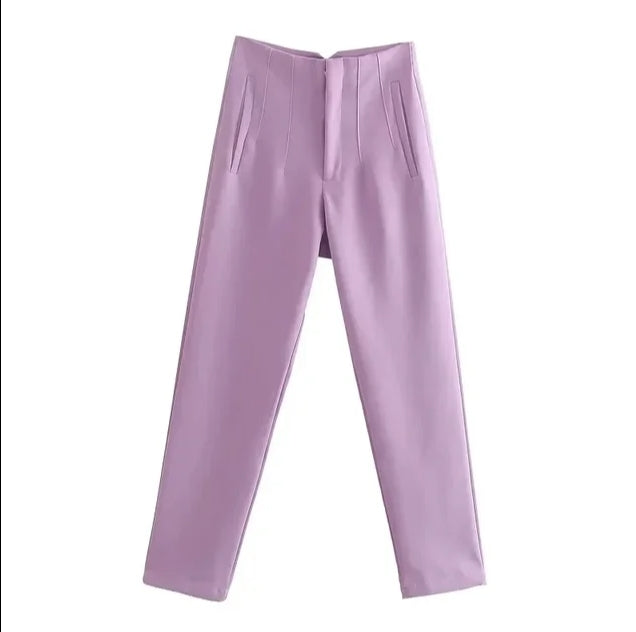 Hohe Taille - Legere Stoffhose