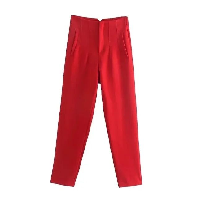Hohe Taille - Legere Stoffhose