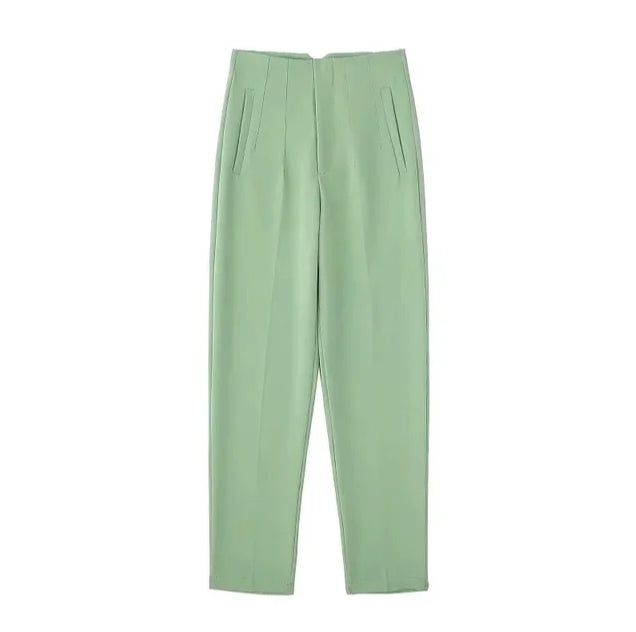 Hohe Taille - Legere Stoffhose