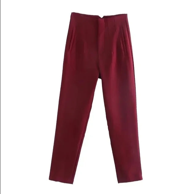 Hohe Taille - Legere Stoffhose