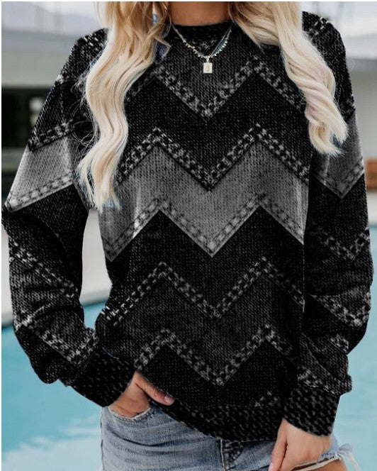 Valenzora | GEOMETRIC CASHMERE SWEATSHIRT