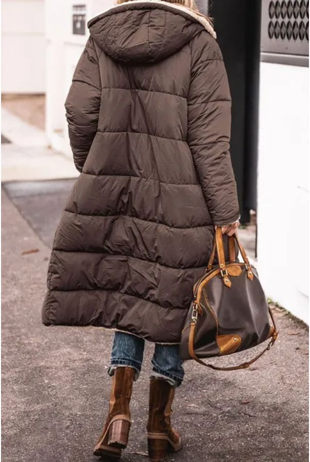 long Sherpa coat