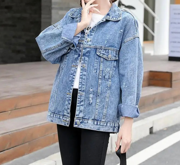 Valenzora | Denim jacket with a cool design MM Mouse Woman