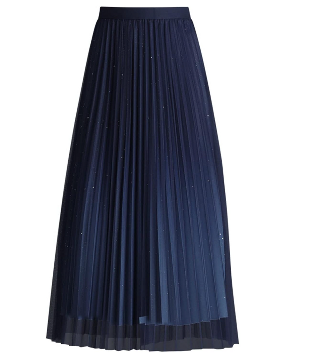 Valenzora | Pleated midi skirt with gradient