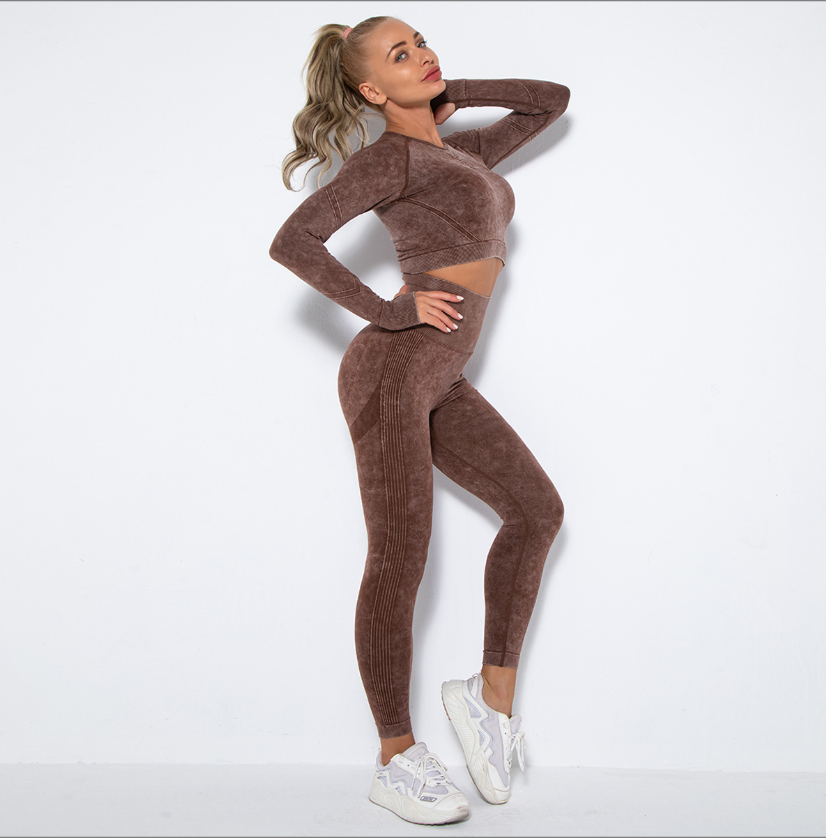 Valenzora | Sportliches Set mit Crop Top und High-Waist Leggings