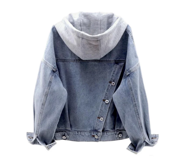 Valenzora - Lässige Damen-Jeansjacke mit Kapuze