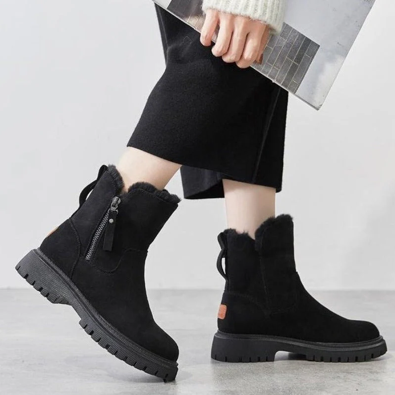 Valenzora | Classic Autumn Wedge Ankle Boots for Women