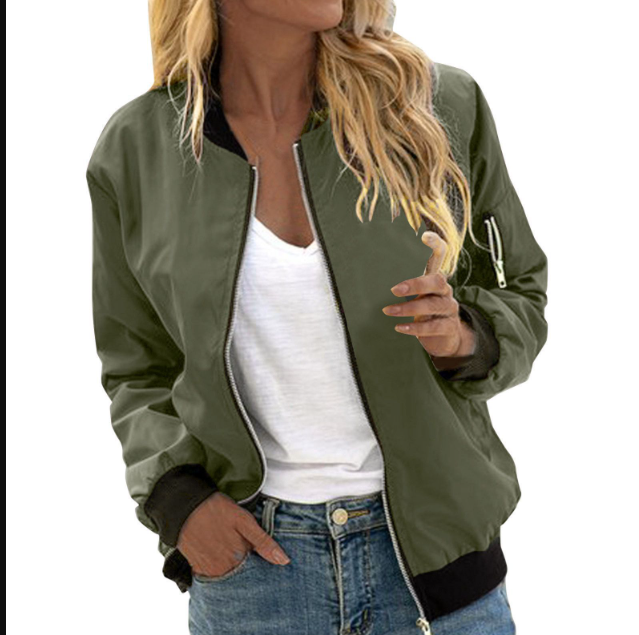 Valenzora | Stylische klassische Bomberjacke mit Taschen