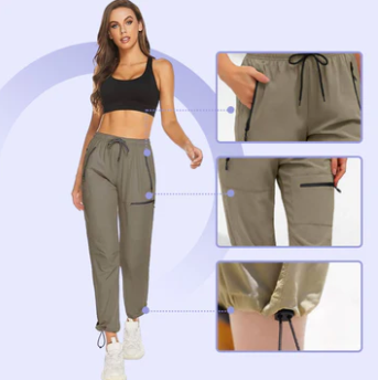 Valenzora | Leichte, schnelltrocknende Cargo-Wanderhose für Damen