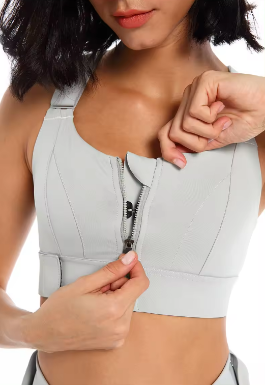Valenzora | Adjustable zipper sports bra