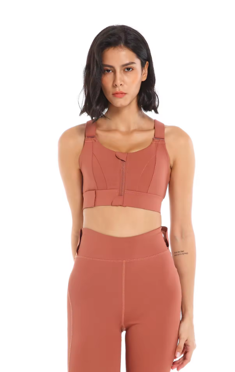 Valenzora | Adjustable zipper sports bra