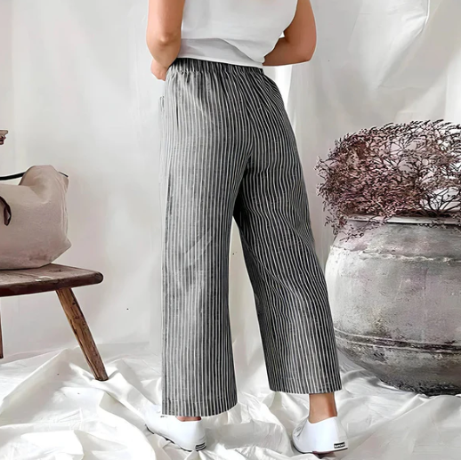 Valenzora | Effortlessly Striped Culottes Danife